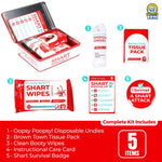 Load image into Gallery viewer, Shart Survival Kit Gag Gift - Funny Emergency Poop Kit with Wet Wipes, Disposable Underwear &amp; Badge
